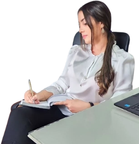 Taísa Toniolli em atendimento